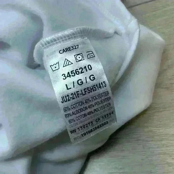 Lee White Cropped Hoodie Size Large - Picture 8 of 16